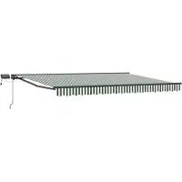vidaXL Armature de store manuelle avec LED 4,5 x 3,5 m