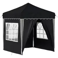 vidaXL Tente de réception pliable 195 x 195 x 245 cm, anthracite, tissu Oxford