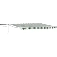 vidaXL Store électrique rétractable vert et blanc 4 x 3 m