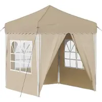 vidaXL Tente de réception pliable 195 x 195 x 245 cm, tissu Oxford crème