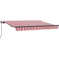 vidaXL Store rétractable rouge 250 x 200 cm Tissu
