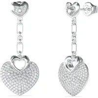 GUESS Crazy In Love Jube05210 Earrings Argenté Femme