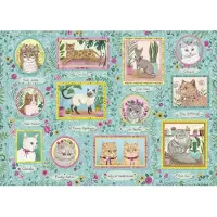Gibsons , le charme des puzzles anciens Puzzle Famous Felines - 1000 pièces