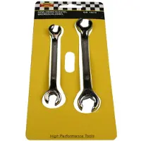 Hofftech 2 Clés à Tuyauter Tuyau Conduite Durite de Frein 6 8 10 12 mm Outil Mécanicien