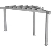 50nrth Pergola Sojag Lima 1010 en aluminium avec voile d'ombrage triangulaire