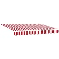 vidaXL Store extensible rouge et blanc 300 x 250 cm