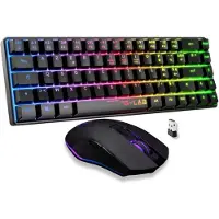 The G-Lab Ensemble clavier et souris COMBO HYDRO - Sans fil 2,4 GHz & Bluetooth, compact 60% noir