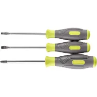 Ryobi Schraubendreher-Set RSD1PH2S, 3-teilig (grün/grau, 1x PH2 / 1x SL5,5 / 1x SL4)