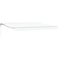 vidaXL Store électrique rétractable blanc 4,5 x 3,5 m