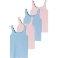 Schiesser Maillot de corps ' 95/5 ' bleu clair / rose