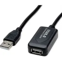 Secomp STANDARD Câble d'extension actif USB 2.0 5m, noir (12.96.3114)