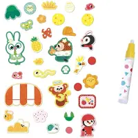 Janod Kit de feutre et de marqueurs pour les tout-petits - Jouets créatifs à partir de 18 mois