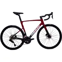 RINOS Vélo de route en carbone Odin 6.0, groupe Shimano 105 Di2, couleur rouge et noir