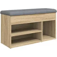 vidaXL Banc à chaussures chêne sonoma 82x32x45,5 cm bois d'ingénierie