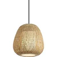 QAZQA Suspension Japandi Bambou 30cm IP44 - Moana