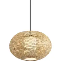 QAZQA Suspension Japandi Bambou 50cm IP44 - Moana