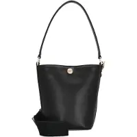 Lacoste Cuir sac à épaule sac à épaule bandoulière Tennis Bliss Bucket Bag Noir