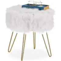 Relaxdays tabouret moelleux (38 x 38 x 40 cm)