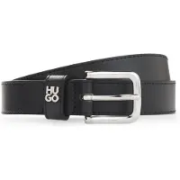 HUGO Ceinture en cuir italien avec lettres en métal
