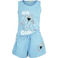 Sesame Street Pyjama de - Love Cookie! - L - 3XL - pour Femme - bleu - Taille 3XL