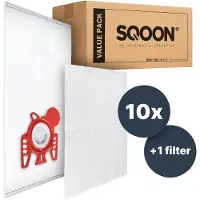 SQOON Basic - Miele F/J/M 3D Hyclean - Sac d'aspirateur 10 pcs.