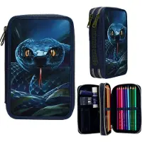 Dino World Adventure World Double With Snake (0413977) Pencil Case Bleu Homme