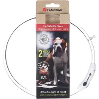 Flamingo Raina Visio Dog Collar Clair