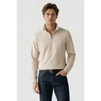 G-Star Sweat Half Zip Stand Up Collar - Blanc - Hommes