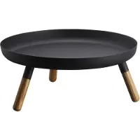 Yamazaki Bol avec pieds en bois PLAIN, Boîte de conservation, Noir