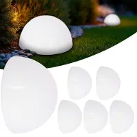 Monzana Jeu de 6 lampes solaires LED semi-circulaires