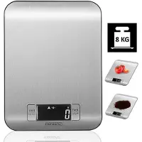 Deuba Balance de cuisine numérique en acier inoxydable 8kg max