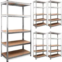 Deuba Set de 5 Étagères charges lourdes 180x90x40cm - 875kg max