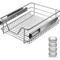 Casaria 4x Tiroir téléscopique rangement pour meuble de 40 cm