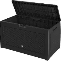 Casaria Coffre de rangement 310L avec roues 119x48x60cm anthracite