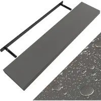 Casaria Etagère murale flottante 110cm max 15kg gris MDF robuste support de fixation