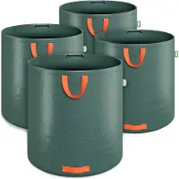 Gardebruk 4x Sacs de jardin 500L 50 kg sac de déchets ordures pliable