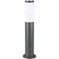 Monzana Lampadaire Dahlia anthracite en acier inoxydable extérieur