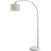 Monzana Lampe à arc moderne socle en marbre réglable