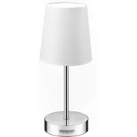 Monzana Lampe de chevet avec abat-jour blanche
