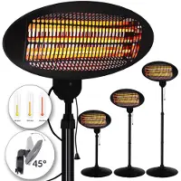 Monzana Projecteur chauffant sur pied 2000W