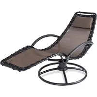 Casaria Transat de jardin Eve moka fonction bascule