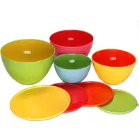 Monzana Lot de 4 bols empilables en plastique de 4000ml à 900ml