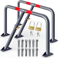 Monzana Barrière de parking arc, lot de 2 800x470x440mm