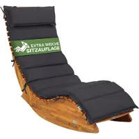 Detex Coussin anthracite 177x58x7cm pour chaise de longue
