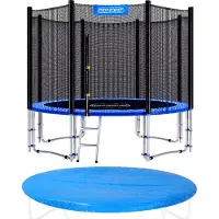 Monzana Trampoline Ø366cm avec filet de sécurité TÜV SÜD GS Couverture