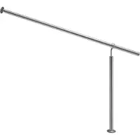 Monzana Main courante en acier inoxydable rampe d'escalier 160 cm