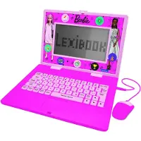 Lexibook Ordinateur portable éducatif bilingue Barbie (FR/EN)