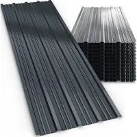 Gardebruk Tôles de bardage 12x 129x46cm 7m² anthracite