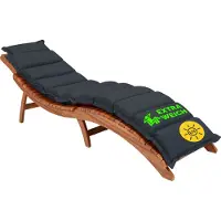 Detex Coussin pour chaise longue anthracite 7cm épaisseur