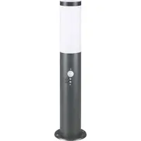 Monzana Lampadaire extérieur anthracite Dahlia avec capteur
